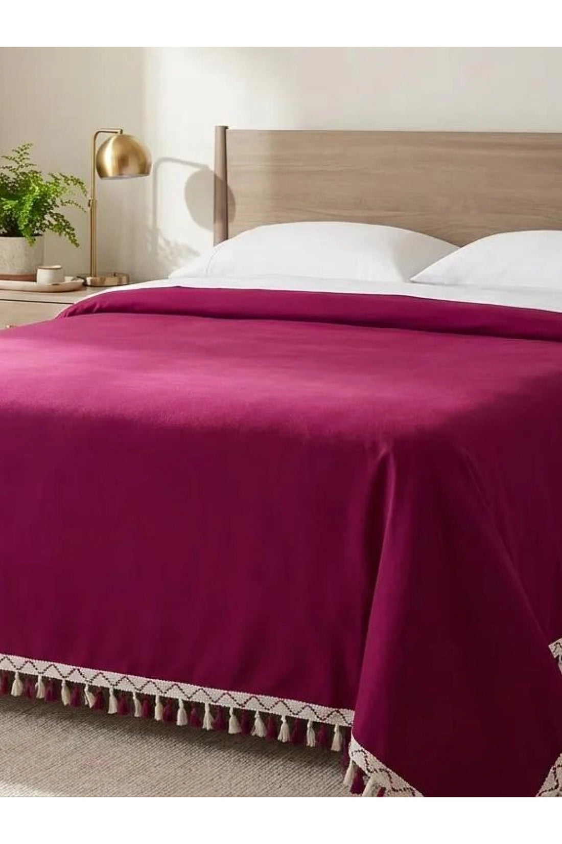 NDC HOME Tek Kişilik Yatak Örtüsü 160 x 230 cm - Bordo