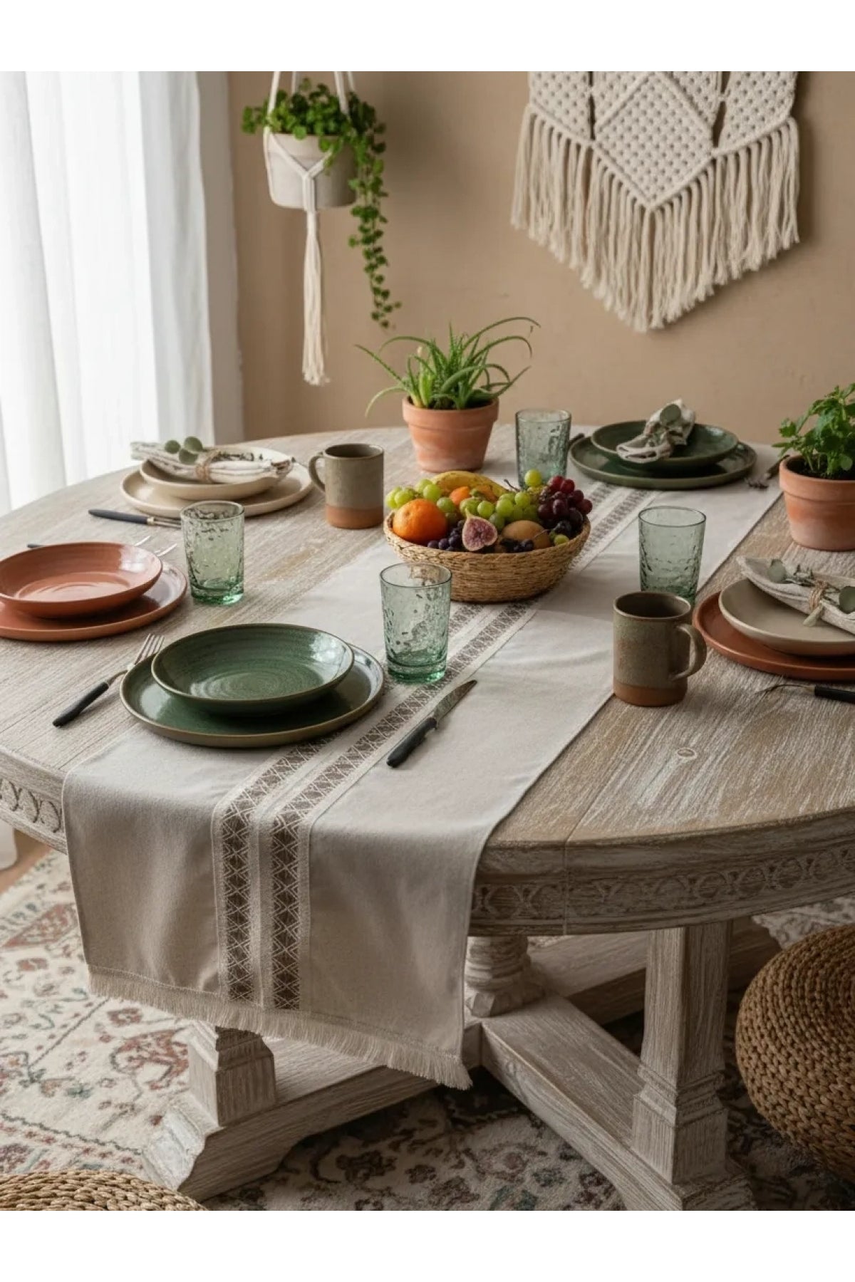 NDC HOME Ara Dantelli Püsküllü Runner (50 x 150)
