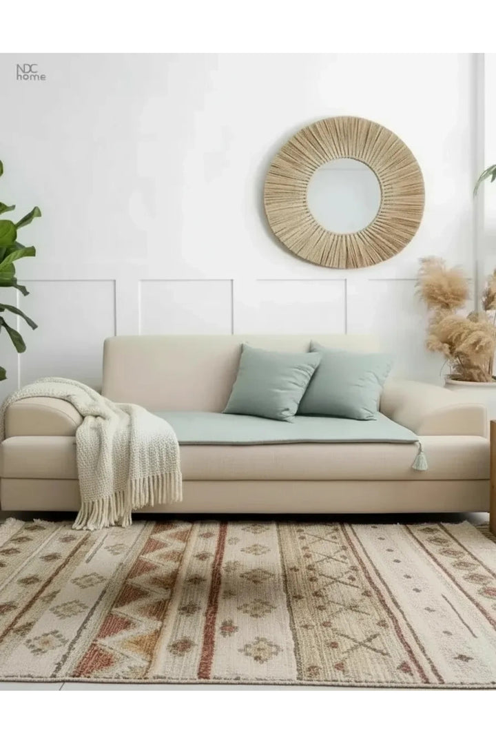 NDC HOME Yeşil Premium Keten Evcil Hayvan Dostu Keten Koltuk Pedi / Şilte [Kırlentli] (80X180)