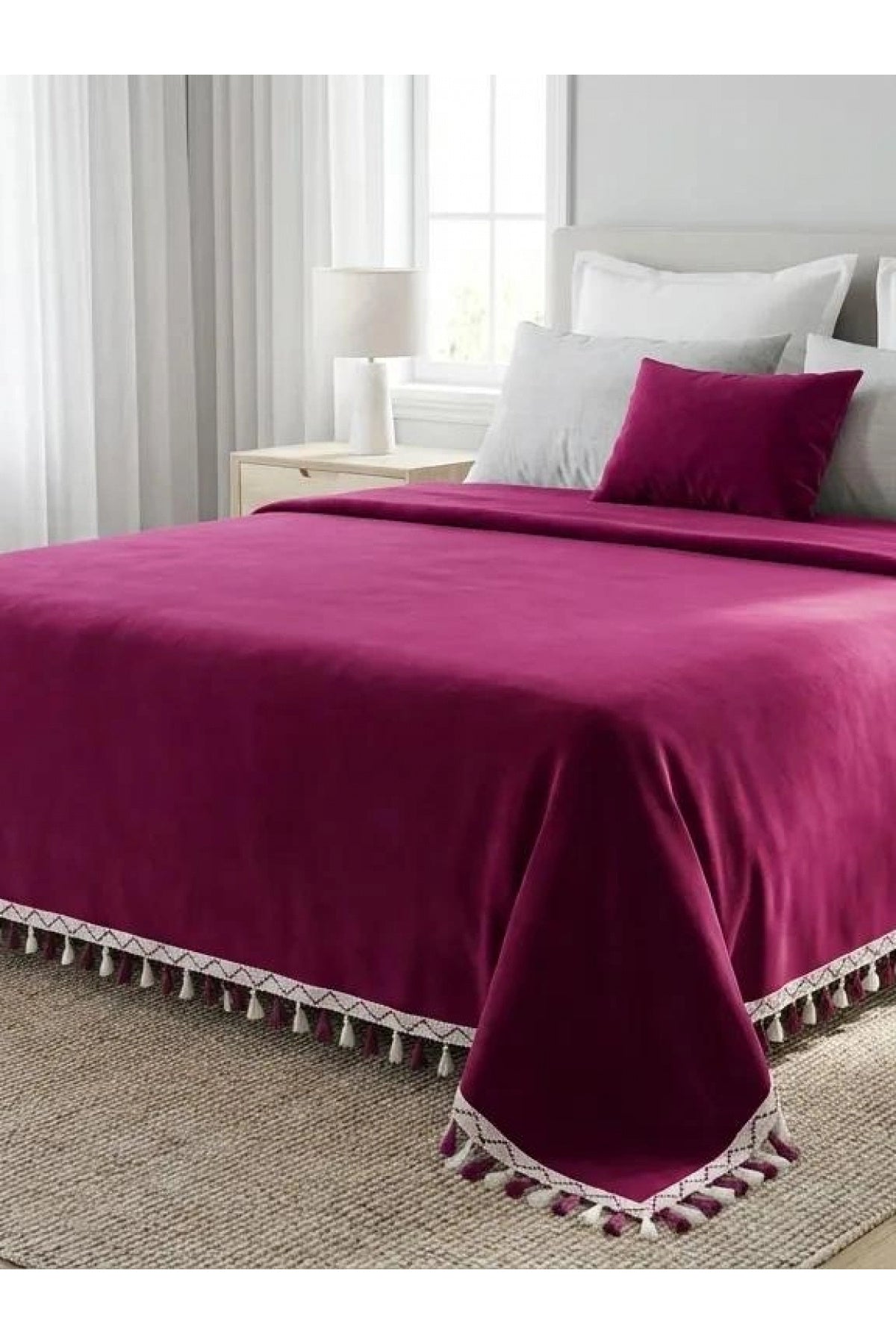 NDC HOME Tek Kişilik Yatak Örtüsü 160 x 230 cm - Bordo