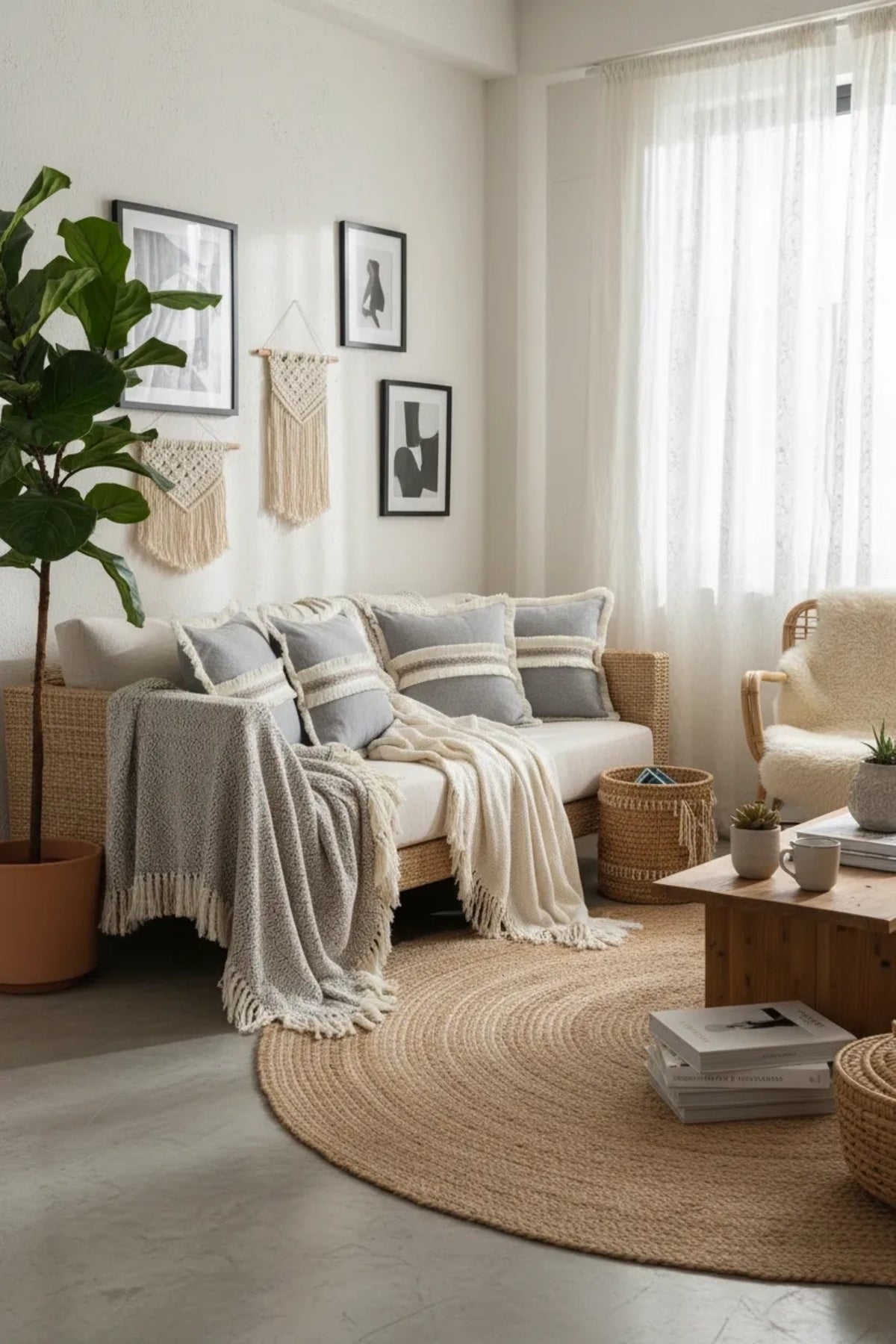 NDC HOME Antrasit Keten Jüt Dantelli Kırlent Kırlent Kılıfı 43 X 43