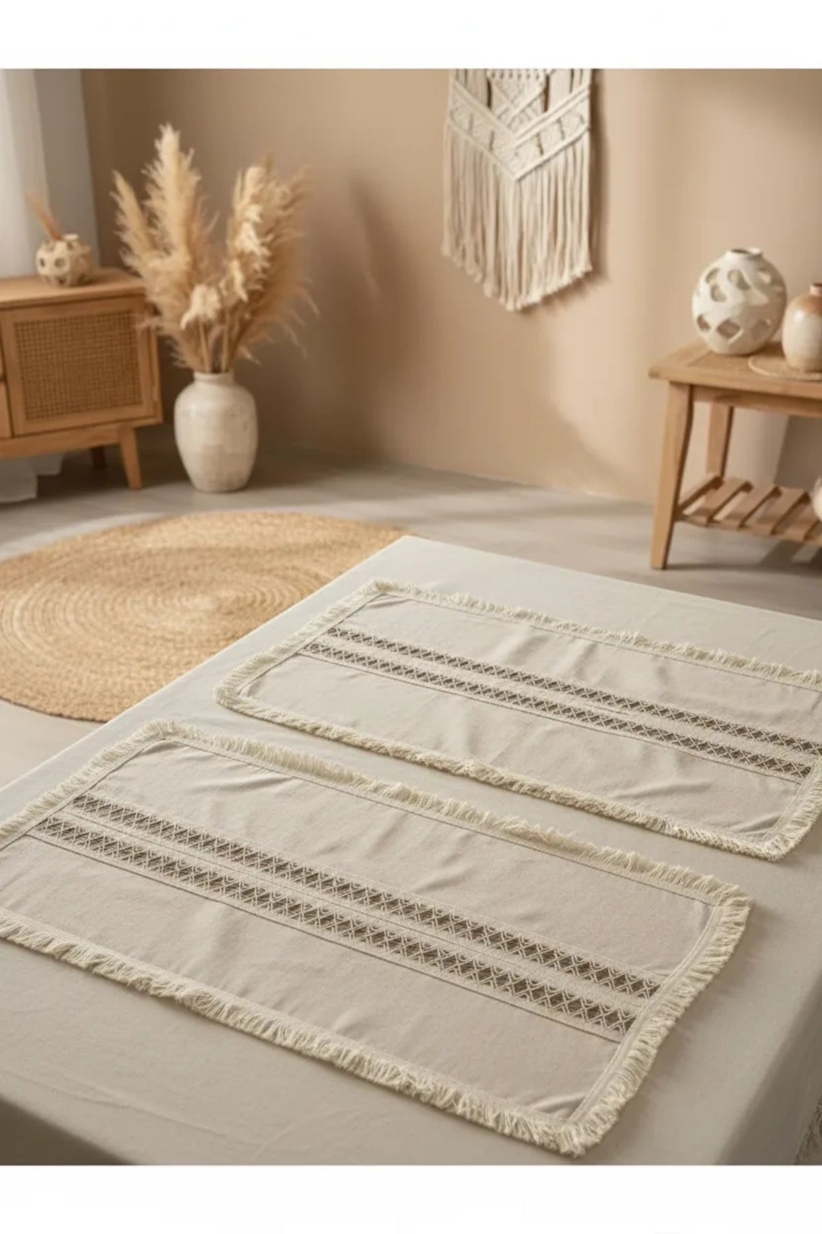 NDC HOME Ham Keten Krem 2li Vintage Runner (40 x 80)