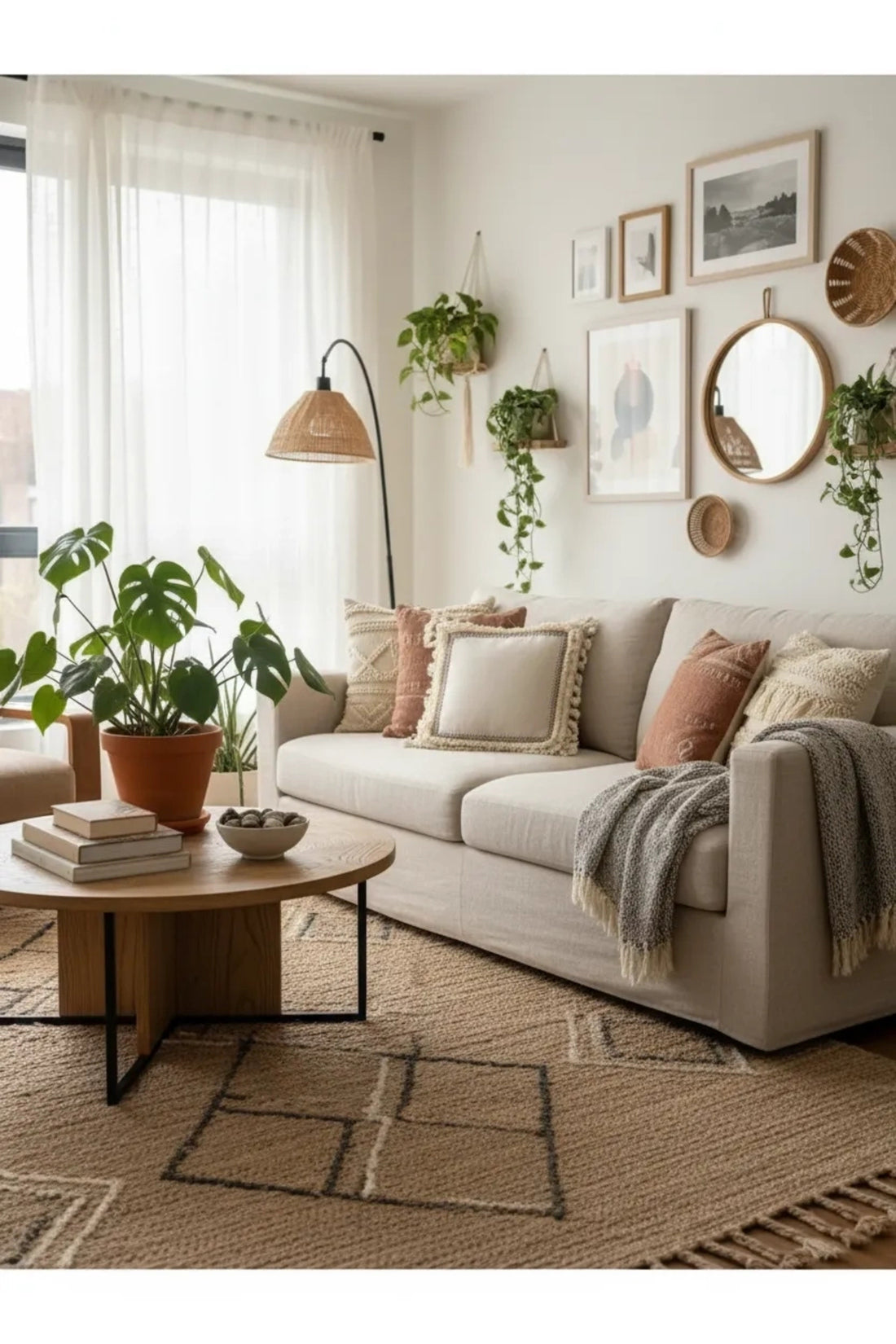 NDC HOME Dört Kenar Püsküllü Keten Krem Kırlent Kırlent Kılıfı43x43][