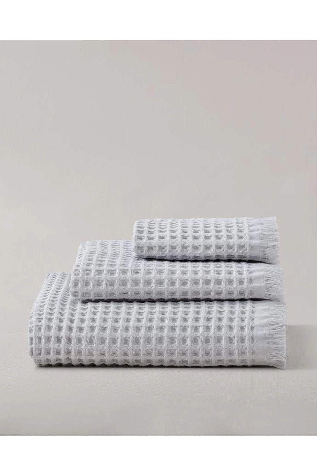 NDC HOME 3’lü Gri Pamuklu Havlu Seti – 30x45, 50x90, 80x160 cm – Yumuşak ve Emici