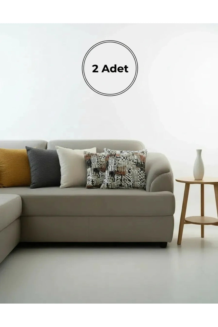 NDC HOME Etnik Desenli Dekoratif Kırlent – Modern Dokuma Tasarım 45 x 45 cm