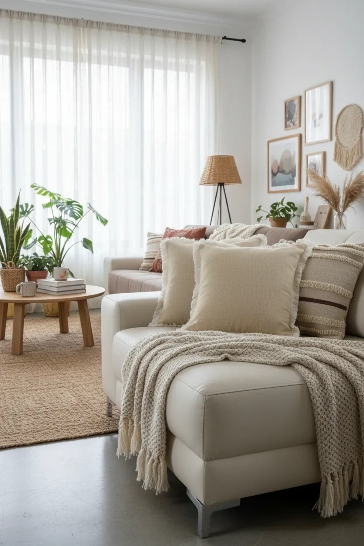 NDC HOME Sarı Püsküllü Kırlent Kırlent Kılıfı 43 X 43