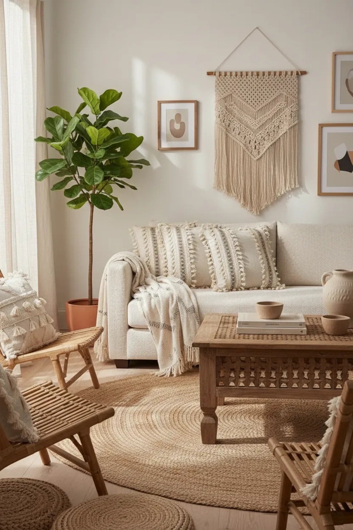 NDC HOME Kalın Dantel Ponponlu Krem Kırlent Kırlent Kılıfı (43 x 43)