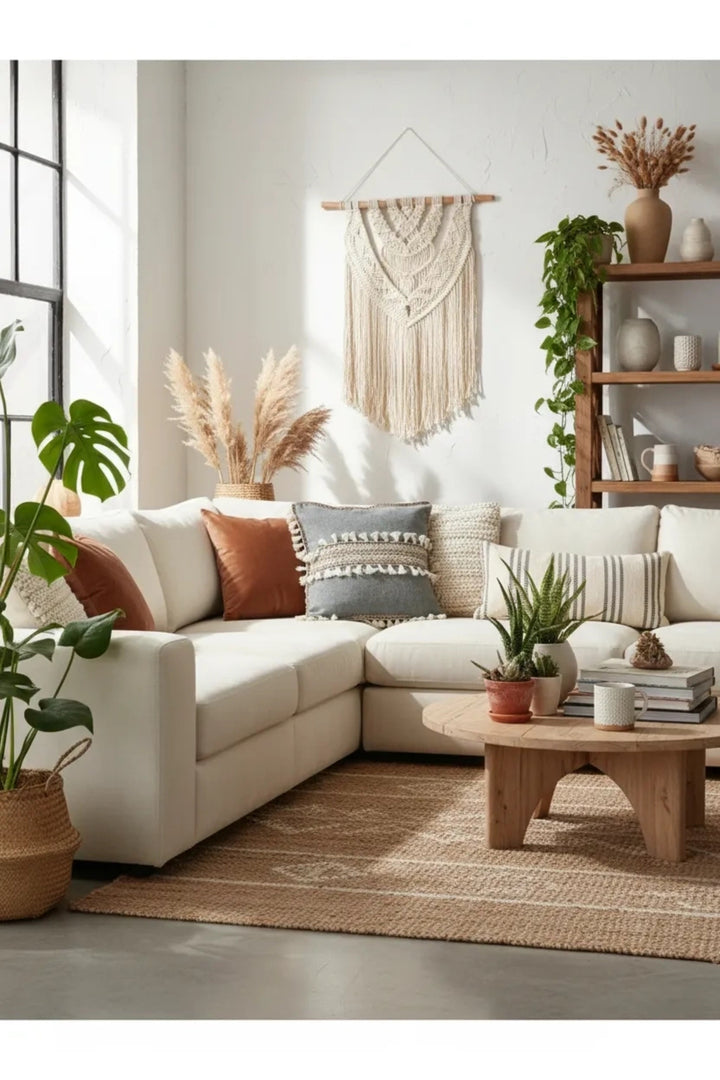NDC HOME Antrasit Şeritli Ponponlu Kırlent Kırlent Kılıfı(43x43)
